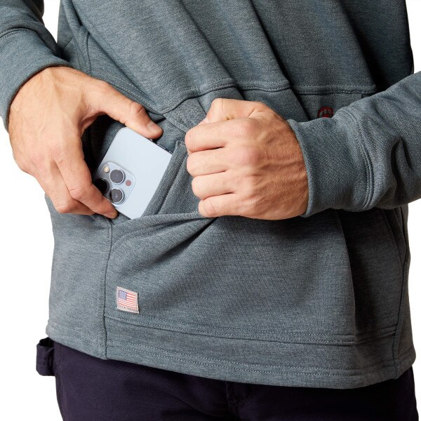 Ariat FR Primo Fleece 2.0 1/4 Zip Sweater in Charcoal Gray